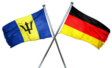 Barbados flag  combined with germany flag