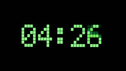 Digital time display