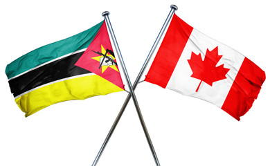 Mozambique flag  combined with canada flag