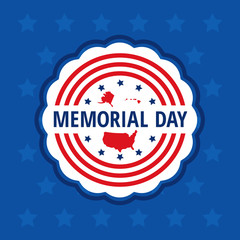 Memorial day label