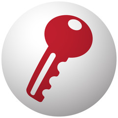 Red Tag icon on white ball