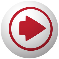 Red Arrow Right icon on white ball