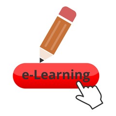 E-learning design, education icon