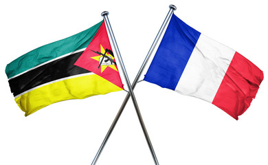 Mozambique flag  combined with france flag