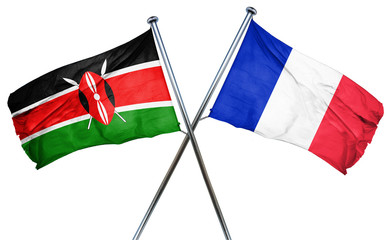 Kenya flag  combined with france flag