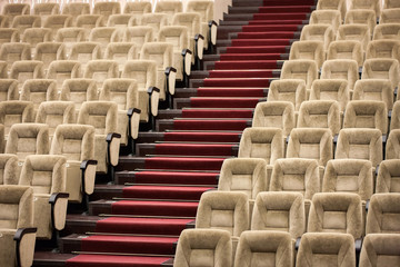 Fototapeta premium Empty comfortable seats in theater, cinema