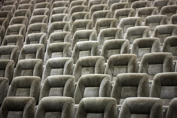 Obraz premium Empty comfortable seats in theater, cinema