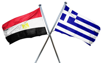 Egypt flag  combined with greek flag