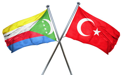 Comoros flag  combined with turkey flag
