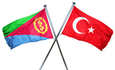 Eritrea flag  combined with turkey flag