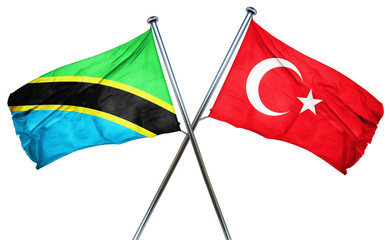 Tanzanian flag  combined with turkey flag