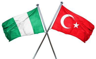 Nigeria flag  combined with turkey flag