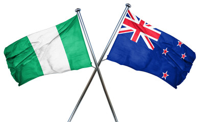 Nigeria flag  combined with new zealand flag