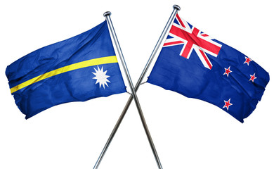 Nauru flag  combined with new zealand flag