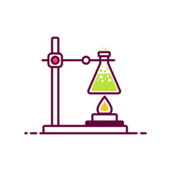 Icon flask for experiments