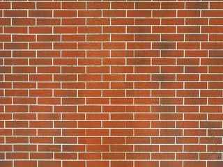 Background of red brick wall pattern texture