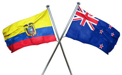 Ecuador flag  combined with new zealand flag