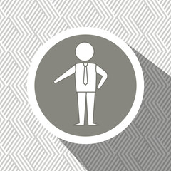 businessman isolated design 