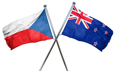 czechoslovakia flag  combined with new zealand flag