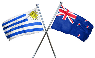 Uruguay flag  combined with new zealand flag