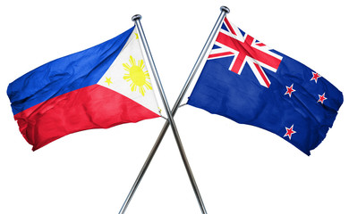 Philippines flag  combined with new zealand flag