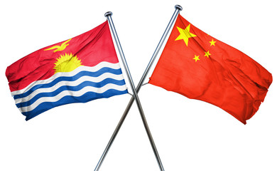 Kiribati flag  combined with china flag