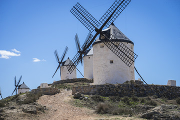 consuegra, cereal mills mythical Castile in Spain, Don Quixote,