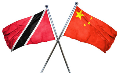 Trinidad and tobago flag  combined with china flag