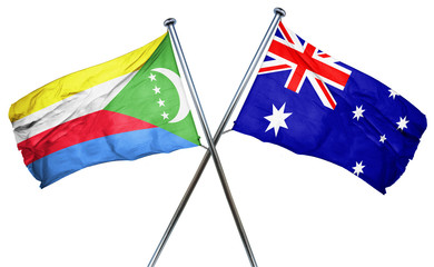 Comoros flag  combined with australian flag