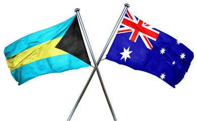 Bahamas flag  combined with australian flag