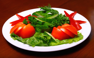 Fresh vegetable salad