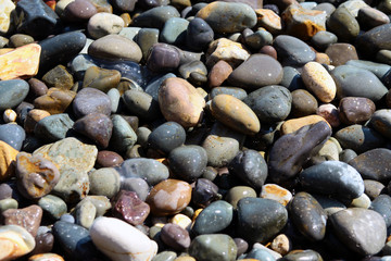 The texture of the stones