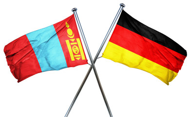Mongolia flag  combined with germany flag