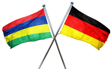 Mauritius flag  combined with germany flag