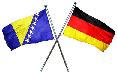 Bosnia and Herzegovina flag  combined with germany flag