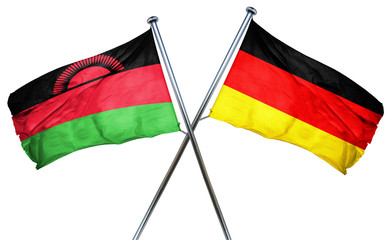 Malawi flag  combined with germany flag