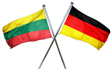 Lithuania flag  combined with germany flag
