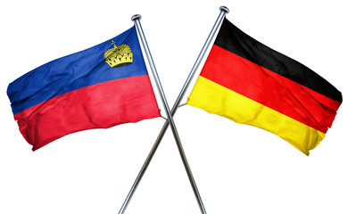 Liechtenstein flag  combined with germany flag
