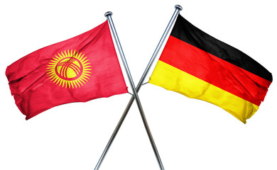 Kyrgyzstan flag  combined with germany flag