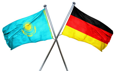 Kazakhstan flag  combined with germany flag