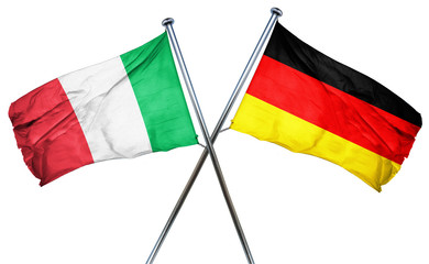 Italy flag  combined with germany flag