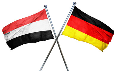 Yemen flag  combined with germany flag