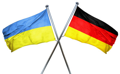 Ukraine flag  combined with germany flag