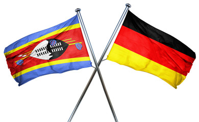 Swaziland flag combined with germany flag