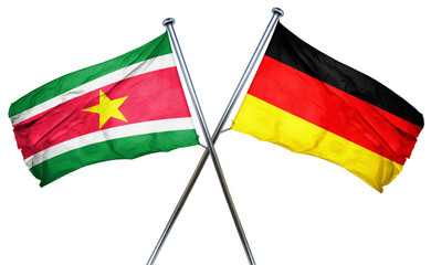 Suriname flag combined with germany flag