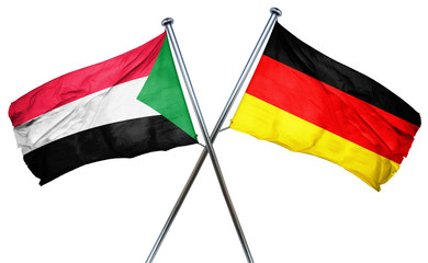 Sudan flag combined with germany flag