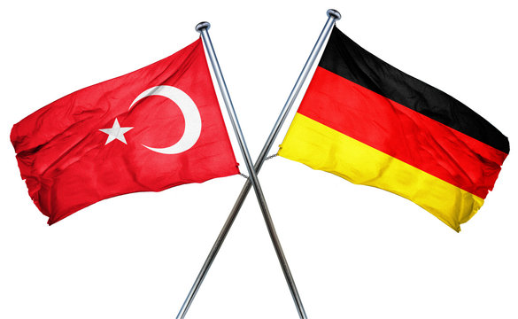 Turkey flag combined with germany flag