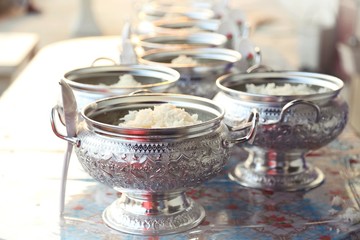 alms-giving for a monk, make merit for buddhism