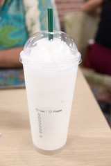 milkshake in coffee shop