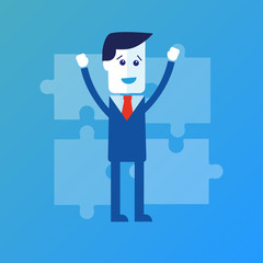 Cooperation. Business concept illustration